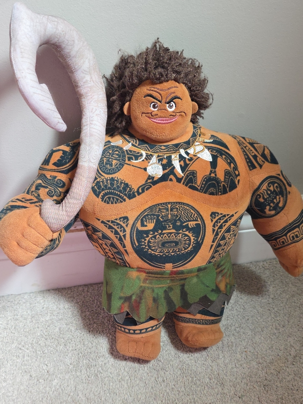 Disney Brown & Green Maui Plush Stuffed Character